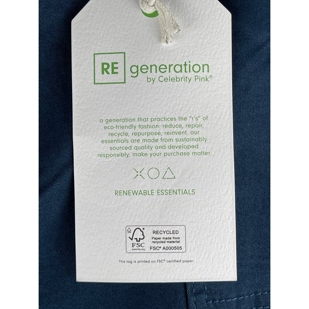 REgeneration by Celebrity Pink Womens  Size 20 High-Rise SKINNY Cargo Pants Blue - Picture 8 of 9